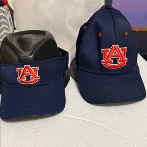 Navy Cap and Visor U of Auburn Set